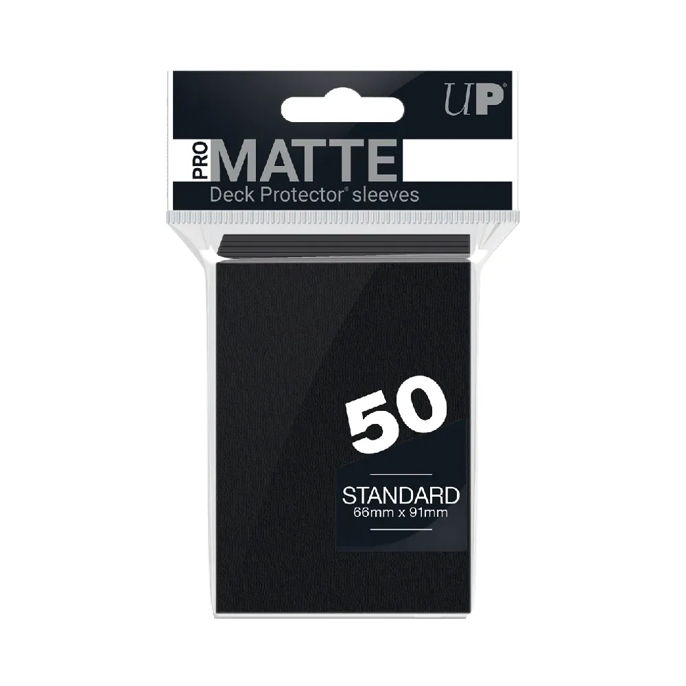 Ultra PRO PRO-Matte Deck Protector obaly – Black (matné, černé, 50 ks)