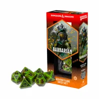 Dungeons and Dragons - Adventure Dice Set: Barbarian (Green/Brown)