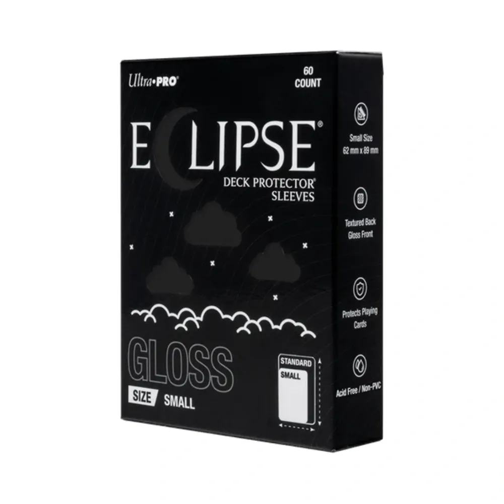Ultra PRO Eclipse Gloss obaly – Jet Black (černé, 60 ks)