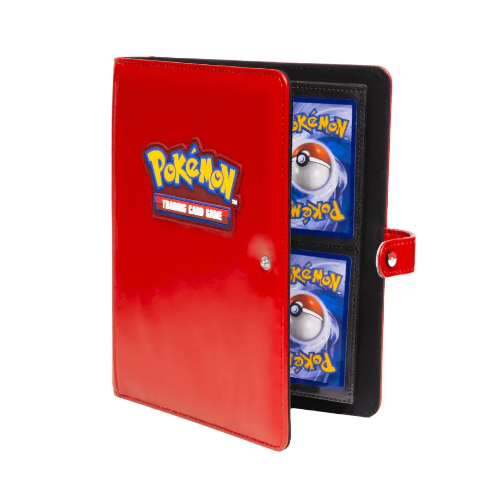 Levně Ultra PRO Premium Snap 4-Pocket Pokémon Logo binder (červený)