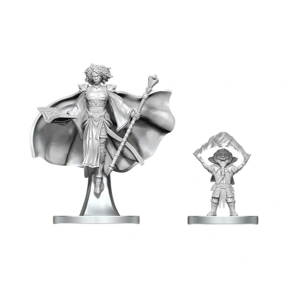 Dungeons & Dragons – Nolzur's Marvelous Miniatures: Gnome Warlock & Aasimar Wizard